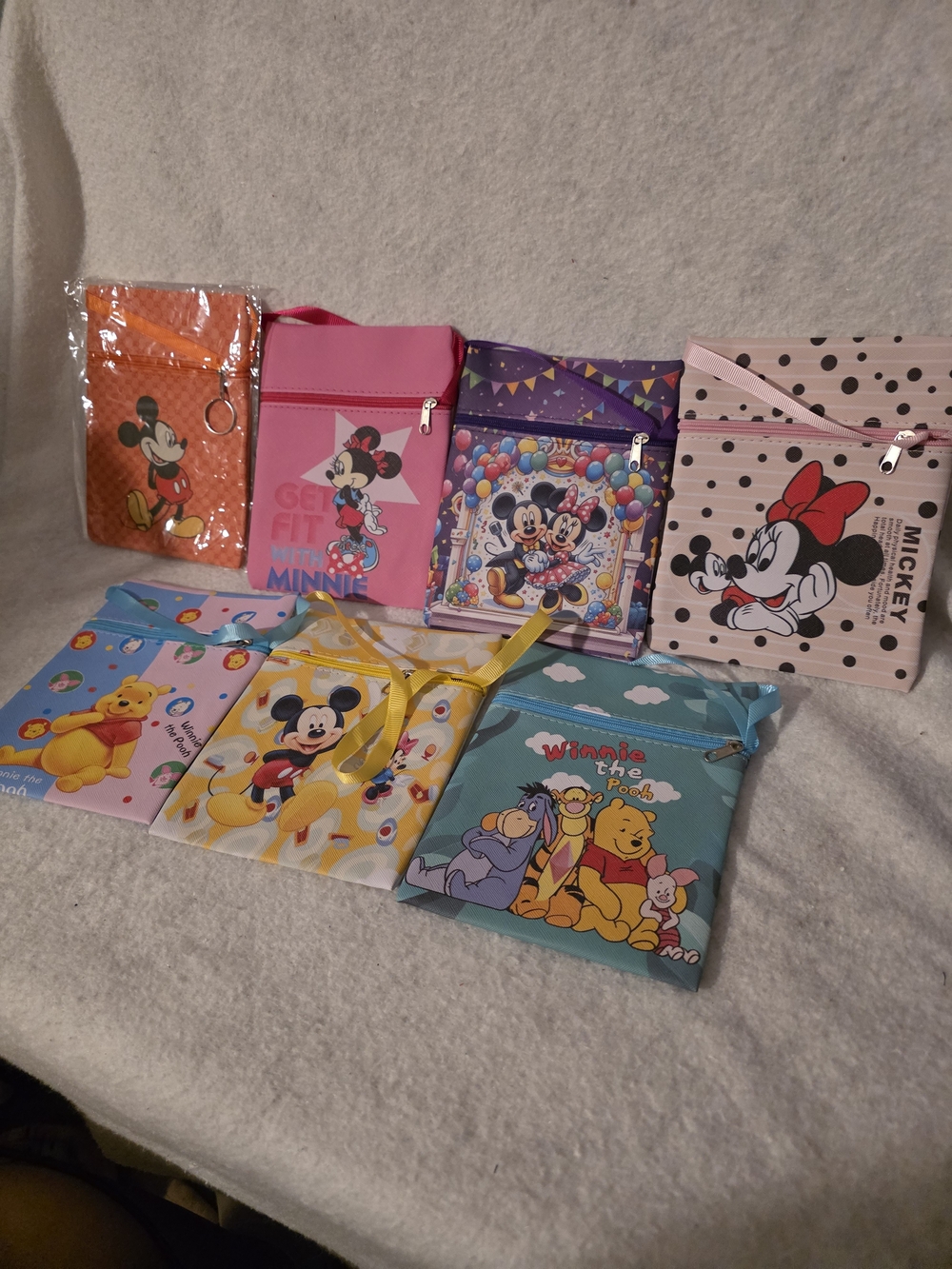 7 Disney Crossbody Bag Set with Character Prints